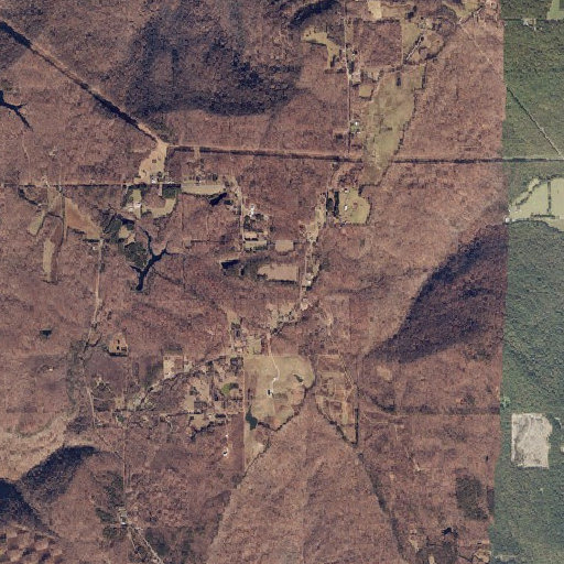 Aerial imagery of Nat Mountain, AL