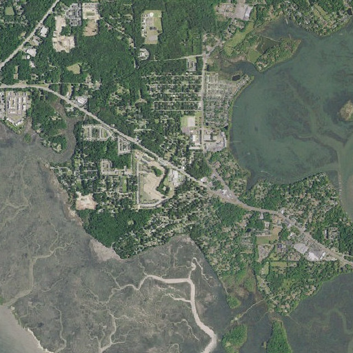 Aerial imagery of Shell Point Elementary School, SC