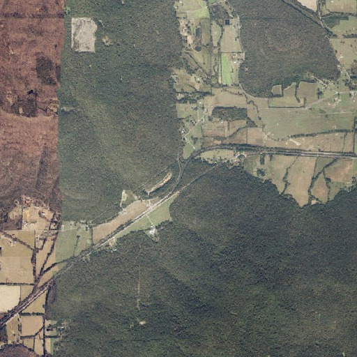 Aerial imagery of Stephens Gap, AL