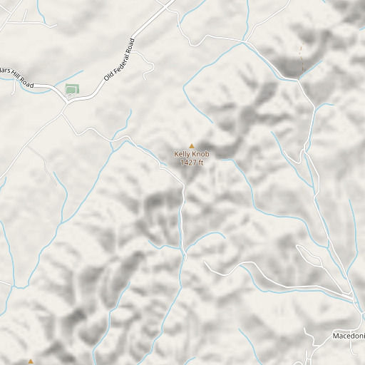 OpenStreetMap map of Bill Jack Gap, TN