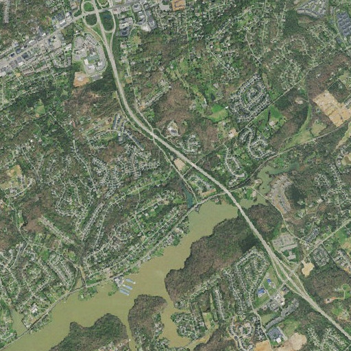 Aerial imagery of Fox Spring, TN