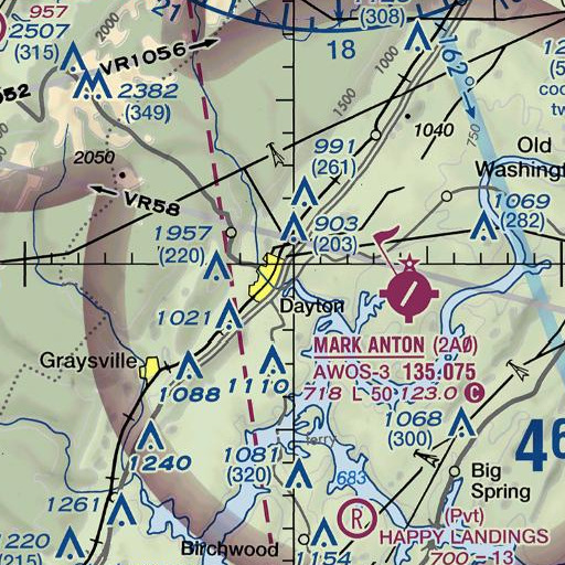FAA VFR chart of Point Park, TN