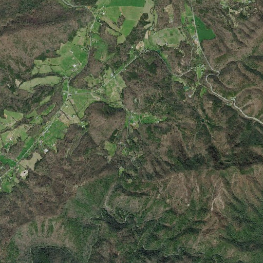 Aerial imagery of Haire Cemetery, TN