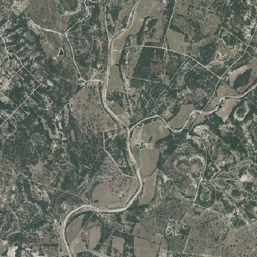 Aerial imagery of Bear Creek, TX