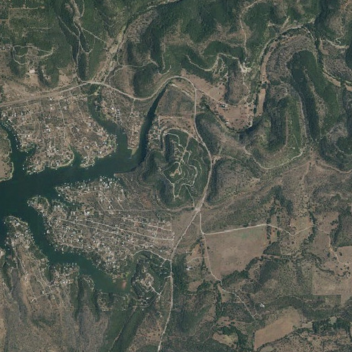 Aerial imagery of Spider Mountain, TX