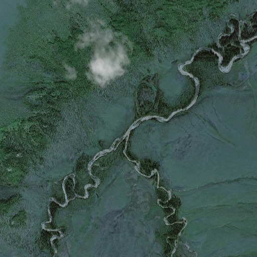 Aerial imagery of Bear Creek, AK