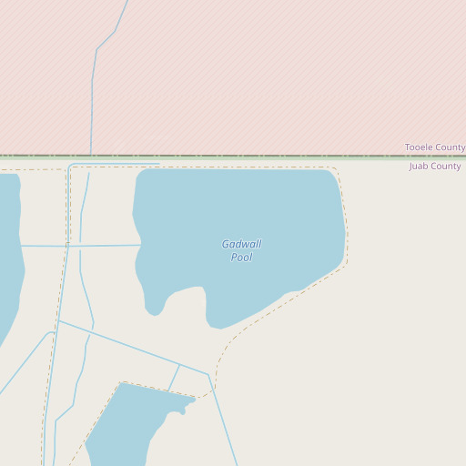 OpenStreetMap map of Gadwall Pool, UT