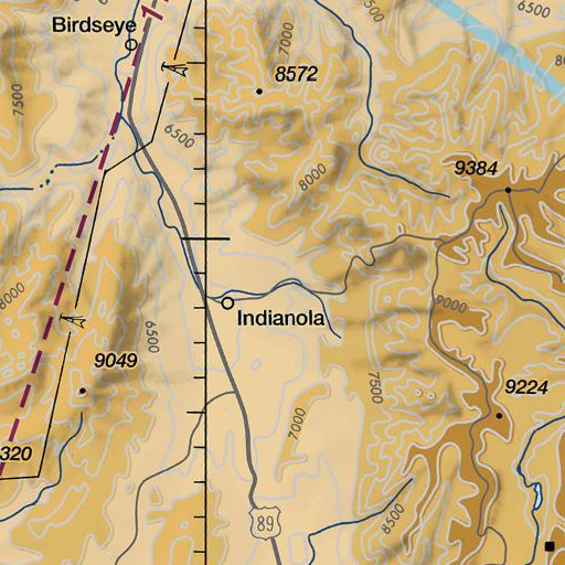 FAA VFR chart of Rock Creek, UT