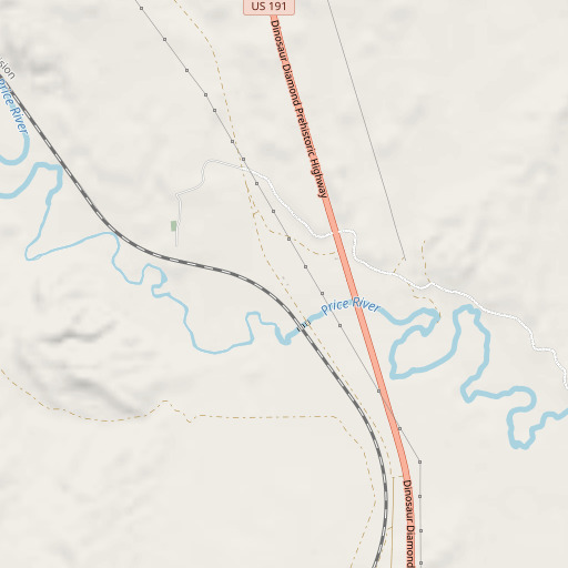 OpenStreetMap map of Woodside, UT