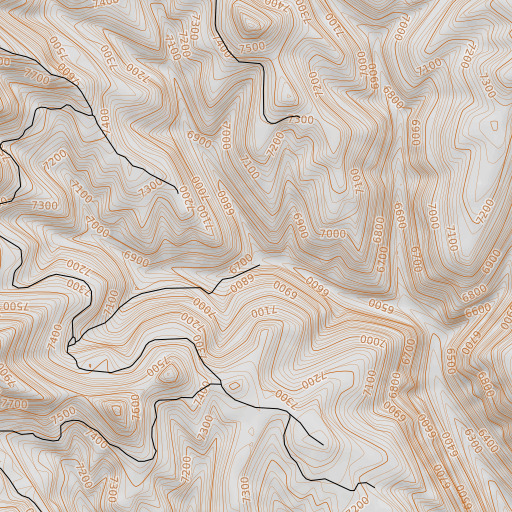 OpenTopoMap map of Dells Fork, UT