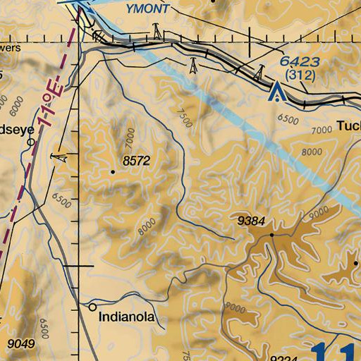 FAA VFR chart of Dipping Pen Creek, UT