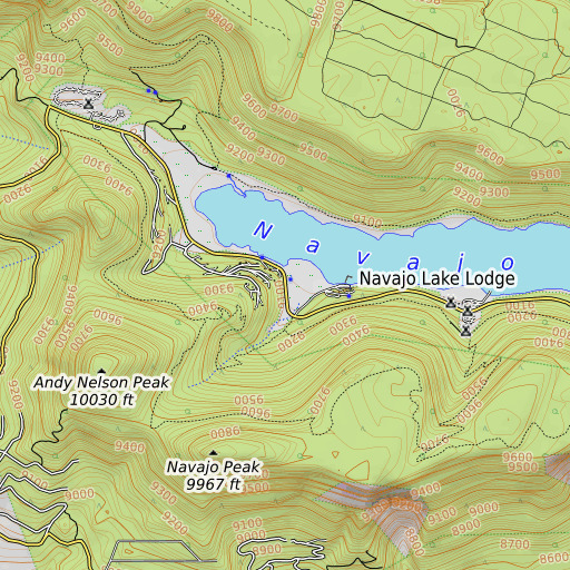 OpenTopoMap map of Elderberry Spring, UT