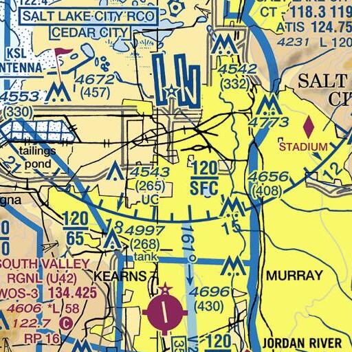 FAA VFR chart of Brighton Addition, UT