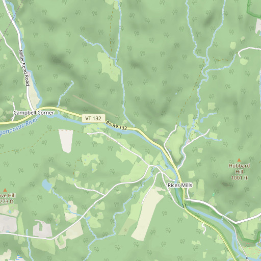 OpenStreetMap map of Fullon Brook, VT