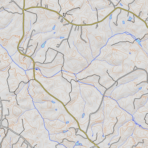 OpenTopoMap map of Jumpin Branch, VA