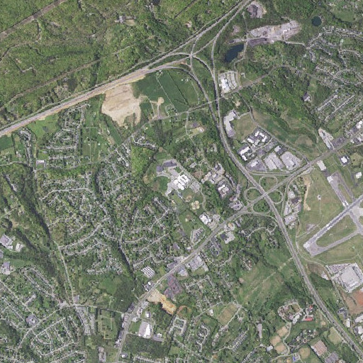 Aerial imagery of Northside High School, VA