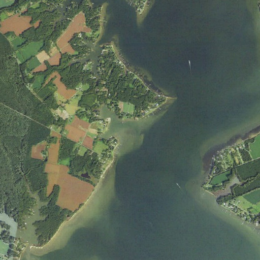 Aerial imagery of Town Creek, VA