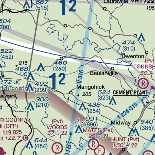 FAA VFR chart of Keith, VA