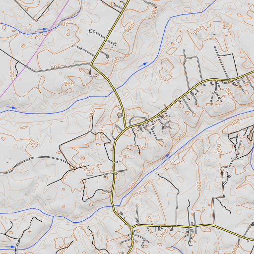 OpenTopoMap map of Keith, VA