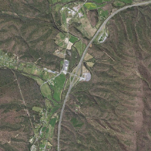 Aerial imagery of Interchange 58, VA