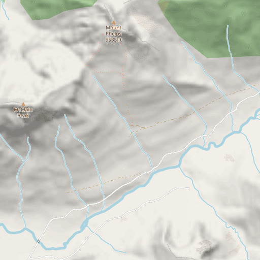 OpenStreetMap map of Blackhawk Mine, WA