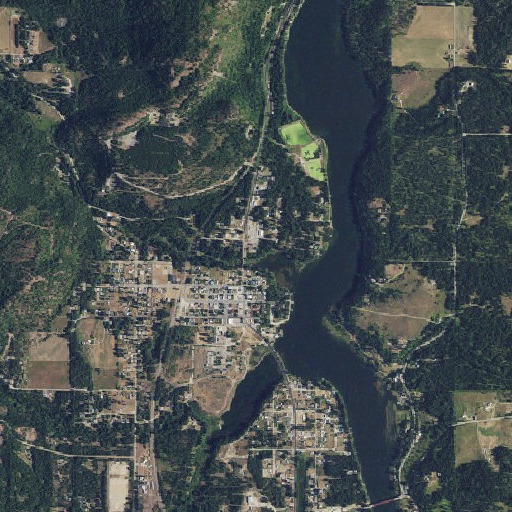 Aerial imagery of Cedar Creek, WA