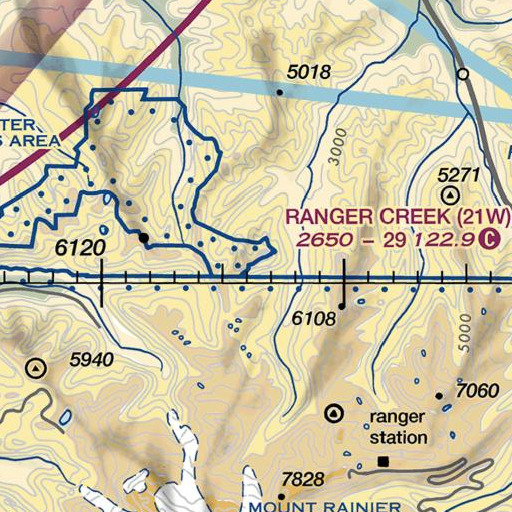 FAA VFR chart of Clear West Peak, WA