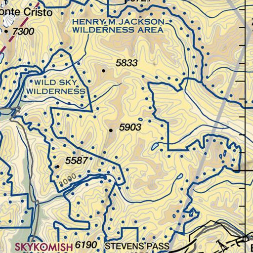 FAA VFR chart of Grass Lake, WA