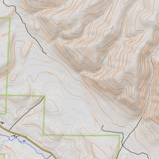 OpenTopoMap map of Lemon Canyon, WA