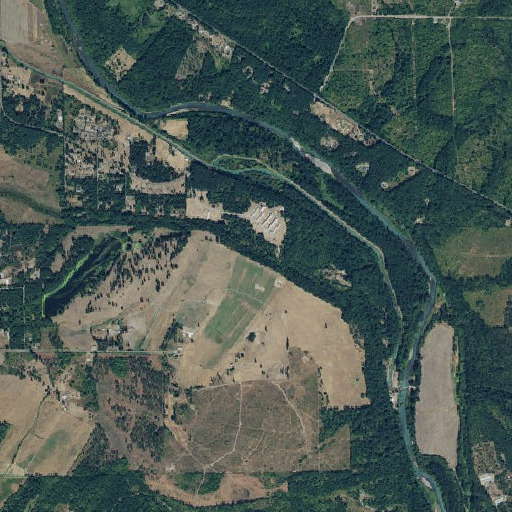 Aerial imagery of Yelm Ditch, WA