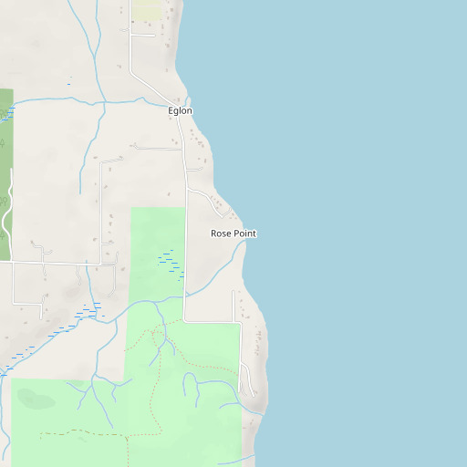 OpenStreetMap map of Rose Point, WA