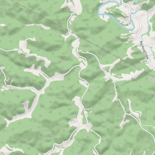 OpenStreetMap map of Jesse Run, WV