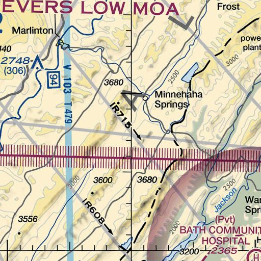 FAA VFR chart of Muddy Run, WV