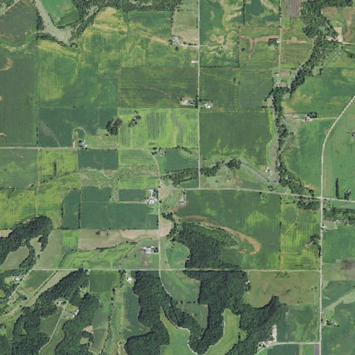Aerial imagery of Spring Creek, WI