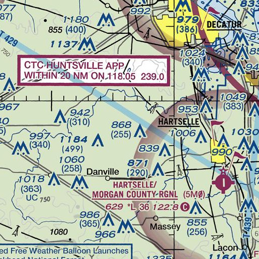 FAA VFR chart of Neel Elementary School, AL