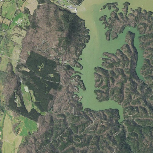 Aerial imagery of Camp Ocoee, TN