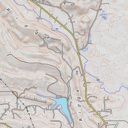 OpenTopoMap map of Dry Creek, AL