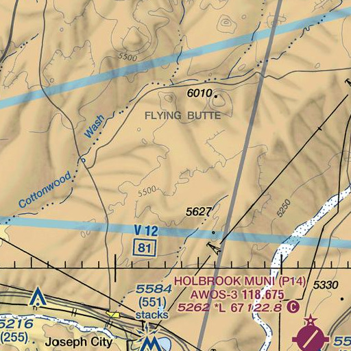 FAA VFR chart of Blairs Spring, AZ