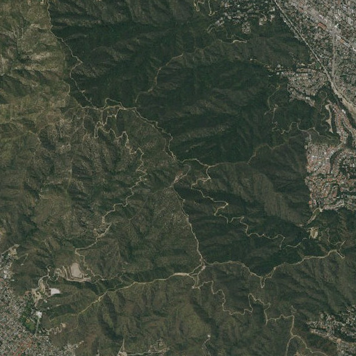 Aerial imagery of KROQ-FM (Pasadena), CA