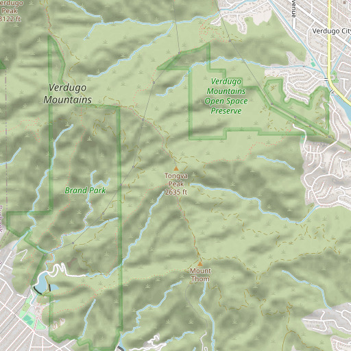 OpenStreetMap map of KROQ-FM (Pasadena), CA