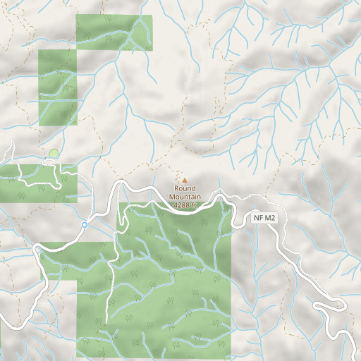 OpenStreetMap map of KALF-FM (Red Bluff), CA