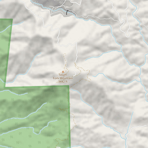OpenStreetMap map of KSHA-FM (Redding), CA