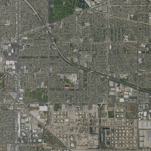 Aerial imagery of KNHS-FM (Torrance), CA