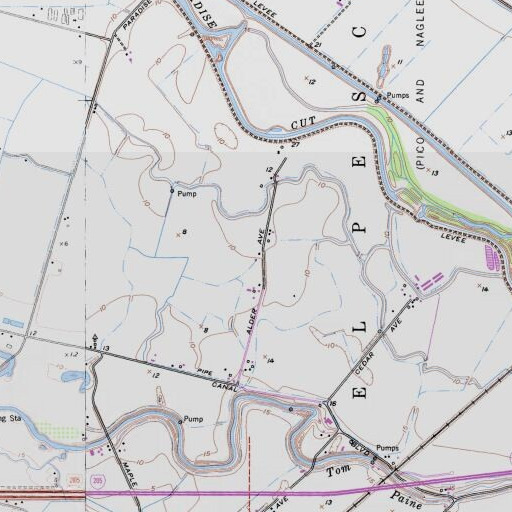USGS 24K topo map of KSGO-FM (Tracy), CA