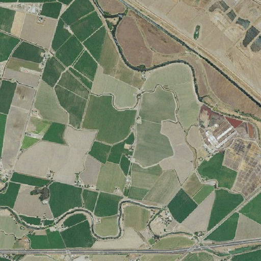 Aerial imagery of KSGO-FM (Tracy), CA