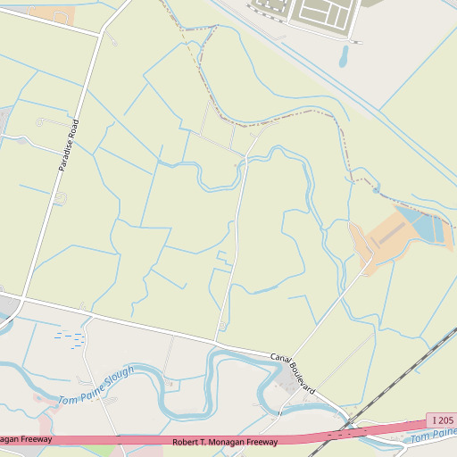OpenStreetMap map of KSGO-FM (Tracy), CA