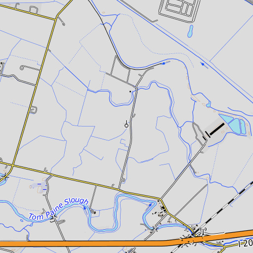 OpenTopoMap map of KSGO-FM (Tracy), CA