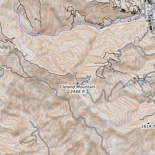 OpenTopoMap map of KPRA-FM (Ukiah), CA