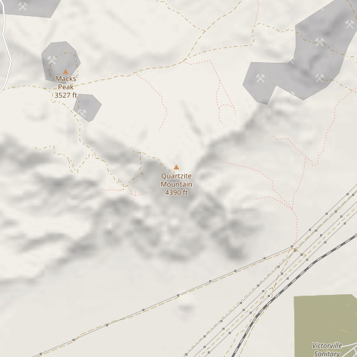 OpenStreetMap map of KVVT-TV (Barstow), CA