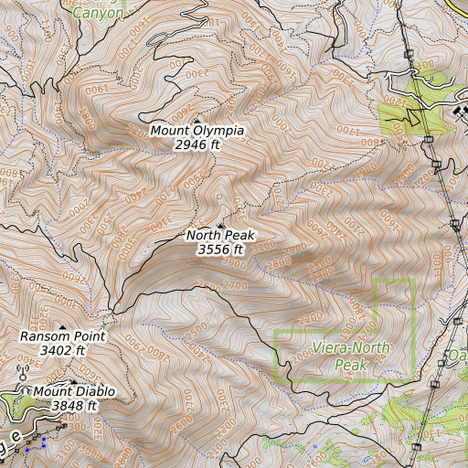 OpenTopoMap map of KFCB-TV (Concord), CA